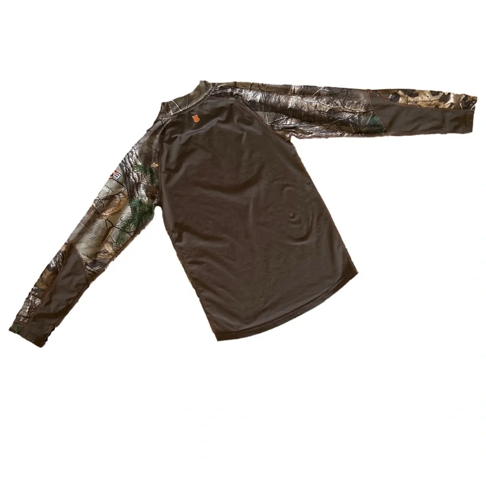 Field and StreamYouth Base Defense Midweight Mock Neck Base Layer Realtree Extra